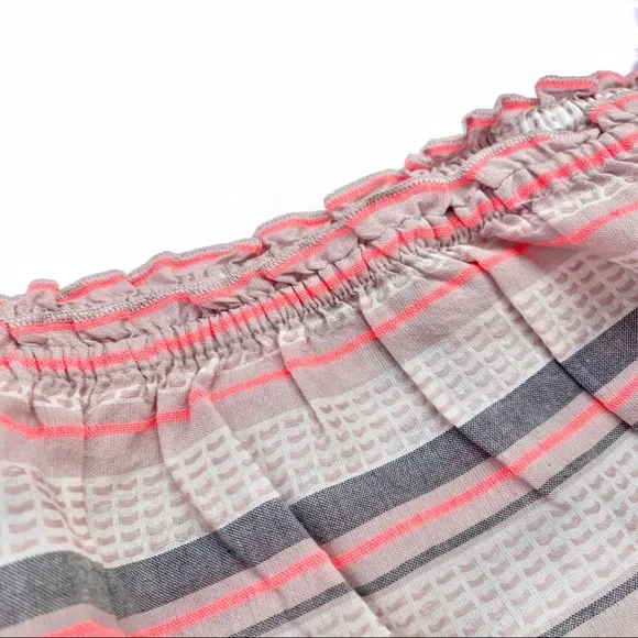 | aeo • striped off the shoulder top • small | - Picture 5 of 6